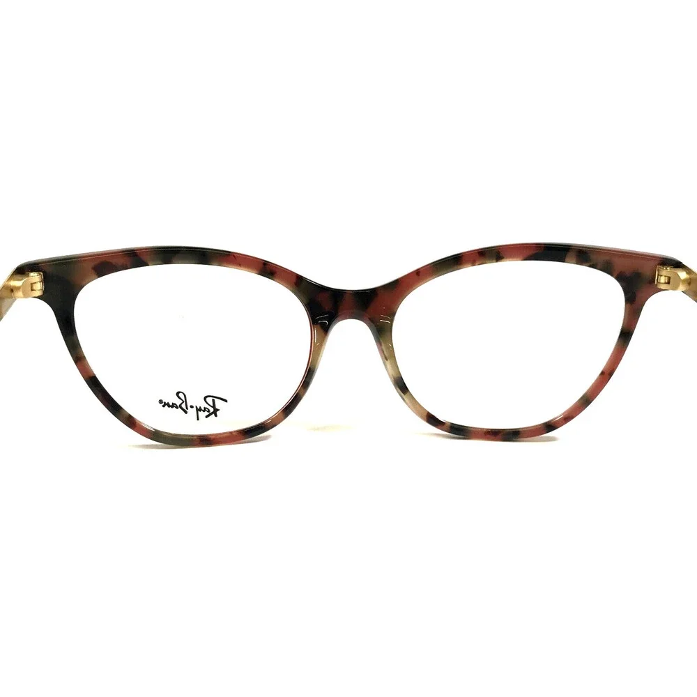 Ray-Ban Eyeglasses Frames RB5360 5714 Hot Pink Brown Tortoise Gold Arm 52-18-145